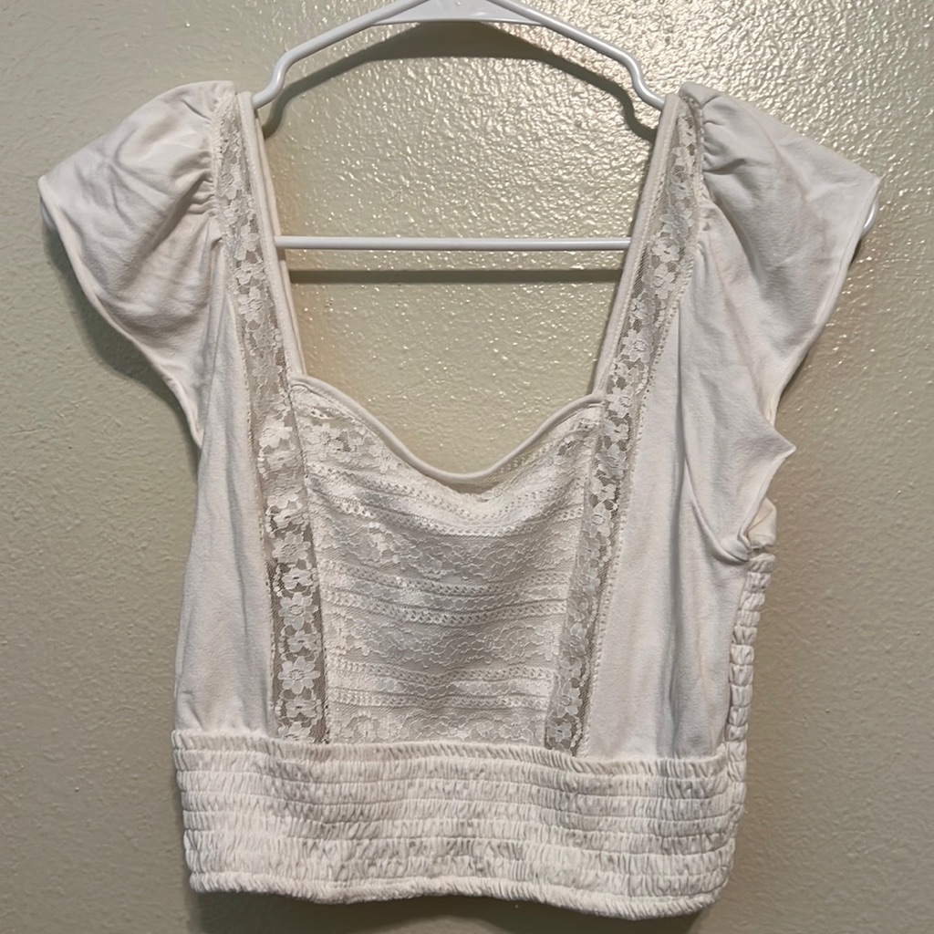 Forever 21 White Crop Top